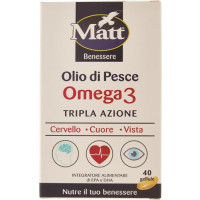 OLIO DI PESCE - INTEGRATORE DI OMEGA 3 PER LA FUNZIONE CARDIACA 40 GELLULE