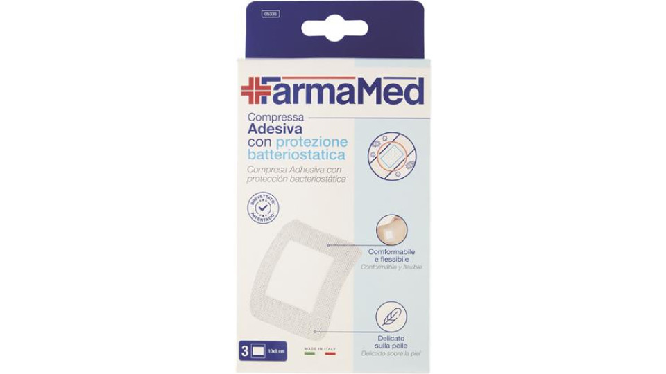 COMPRESSE BS ABATOX PELLI SENSIBILI ADESIVE