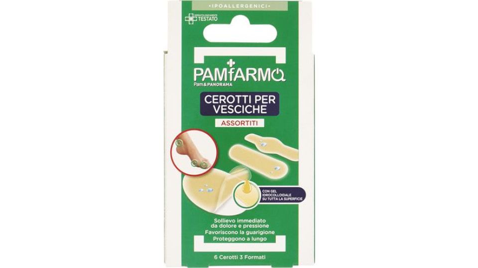 CEROTTI PER VESCICHE ASSORTITI 6 PEZZI