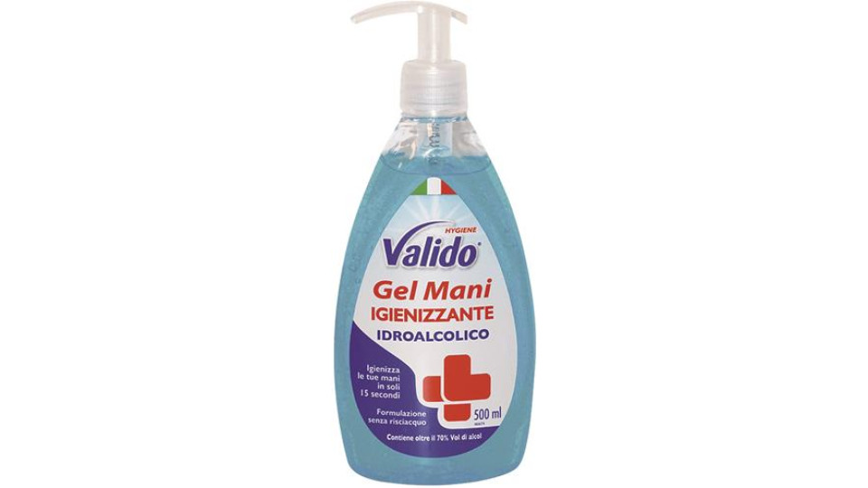 GEL MANI IGIENIZZANTE CON DISPENSER