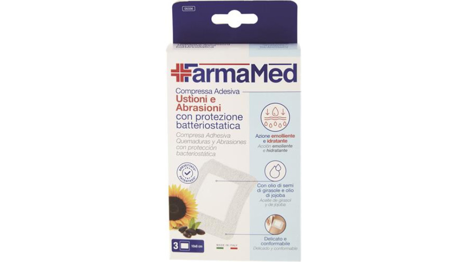 FMED COMPRESSE BS ABATOX+NEOACTIVE USTIONI ABRASIONI