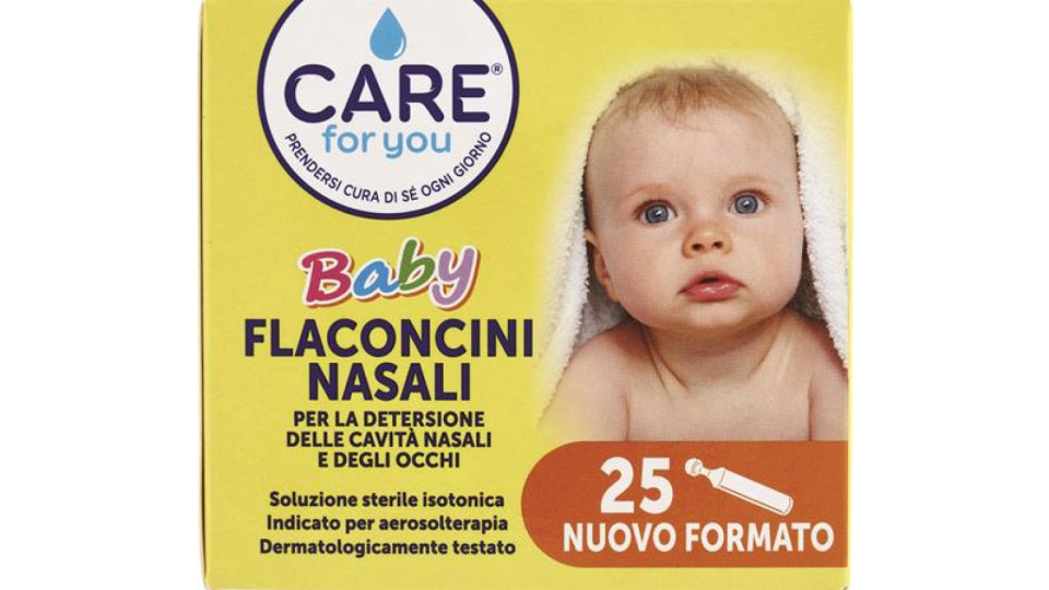 CARE FOR YOU FLACONCINI NASALI BABY MONODOSE 24 PZ DA 5 ML