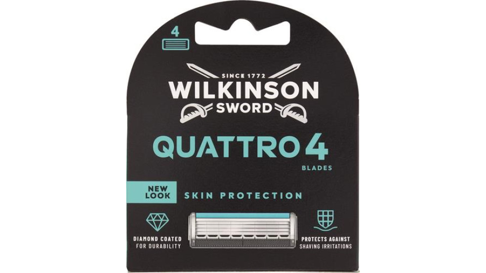 LAME RASOIO QUATTRO ESSENTIAL 4 PEZZI