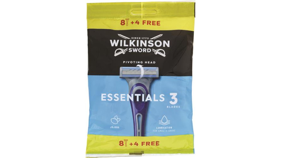 RASOIO EXTRA3 ESSENTIALS 8+4 PEZZI