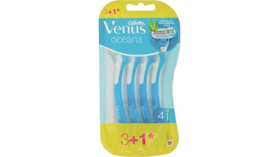 RASOIO DONNA VENUS OCEANA 3+1 PEZZI