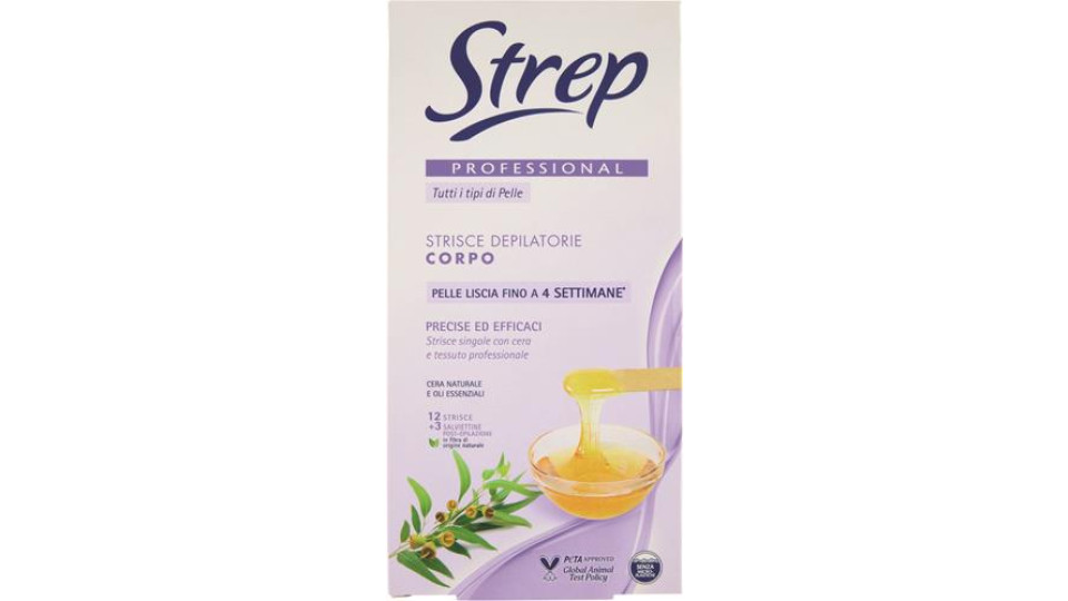 12 STRISCE DEPILATORIE CORPO