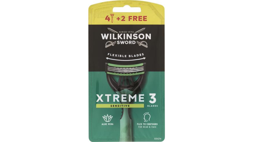 RASOIO XTREME 3 SENSITIVE 4+2 PEZZI