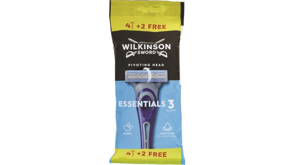 RASOIO EXTRA3 ESSENTIALS REGULAR 4+2 PEZZI