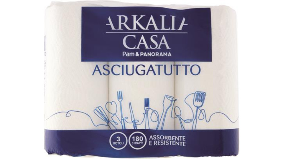 CARTA CASA 2 VELI 3 ROTOLI 60 STRAPPI/ROTOLO 120 GR/ROTOLO