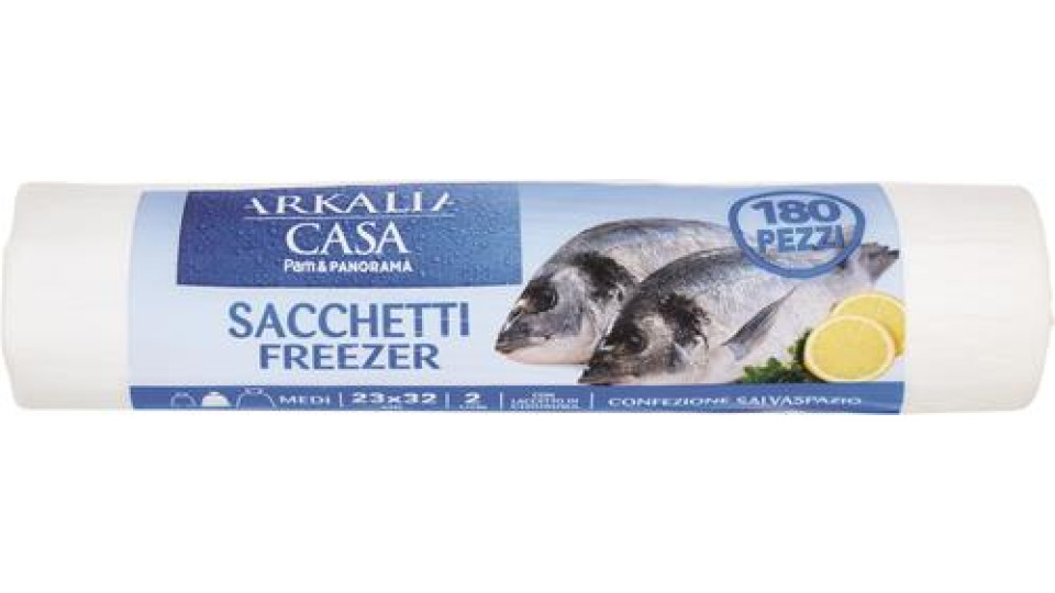 SACCHI FREEZER ROTOLO 23X32CM 180 PEZZI