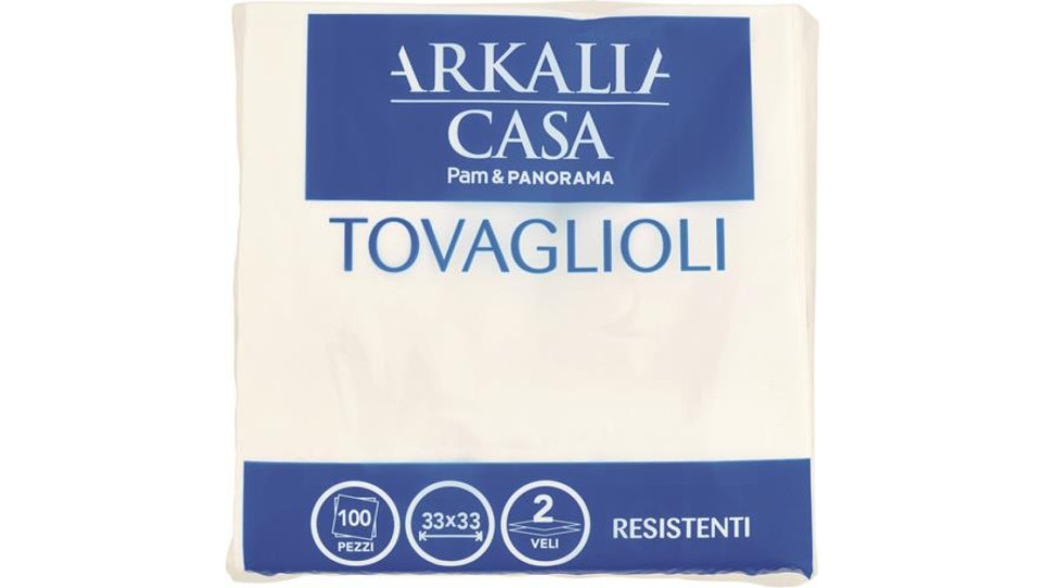 ARKALIA CASA TOVAGLIOLI 2 VELI 33X33 BIANCHI 100PZ