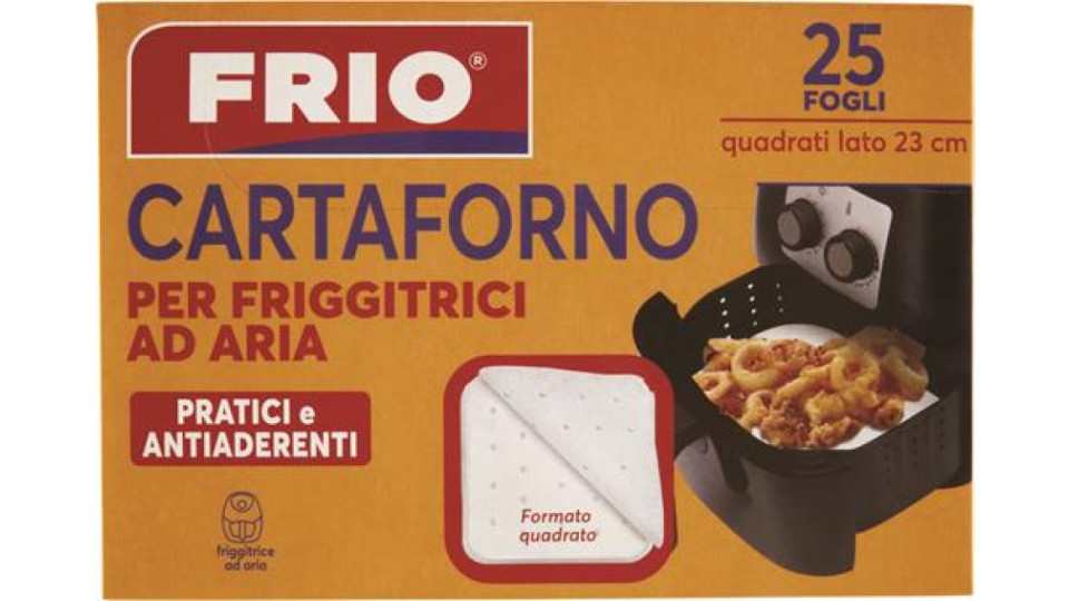 CARTAFORNO PER FRIGGITRICE AD ARIA QUADRATI