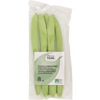 COLTELLI COMPOST VERDI 8 PEZZI