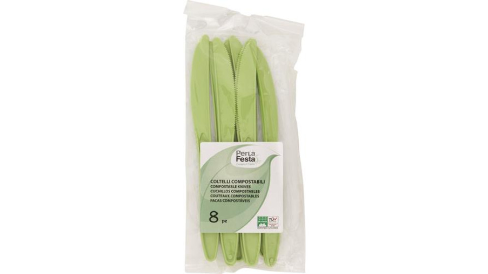 COLTELLI COMPOST VERDI 8 PEZZI