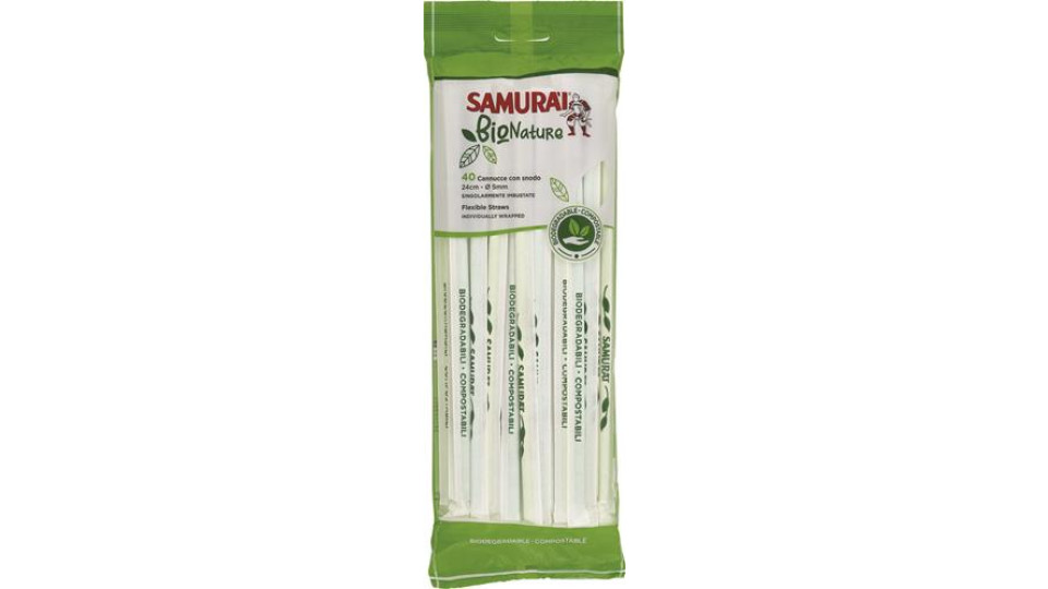 CANNUCCE IMBUSTATE SINGOLARMENTE 24CM D.5MM 40 PEZZI