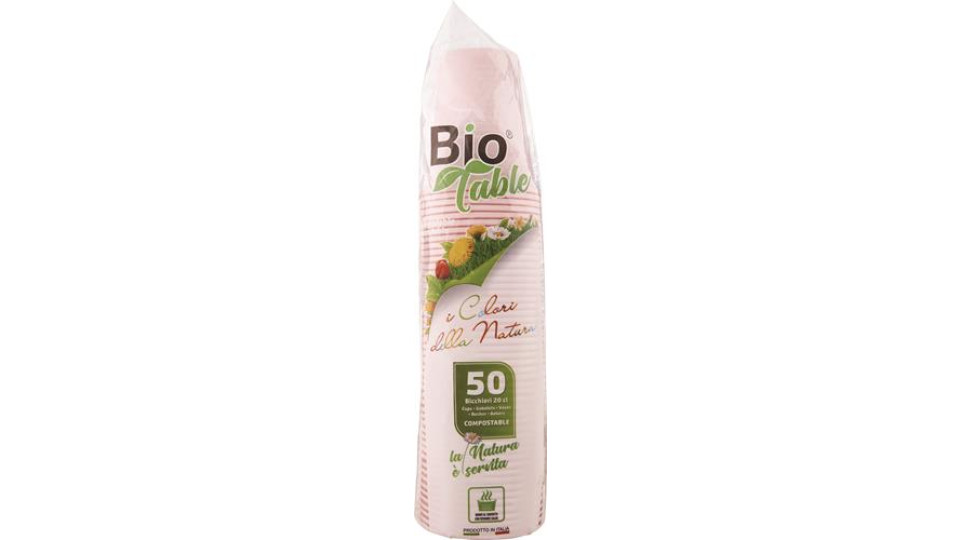 BICCHIERE 20CL ROSA 50 PEZZI
