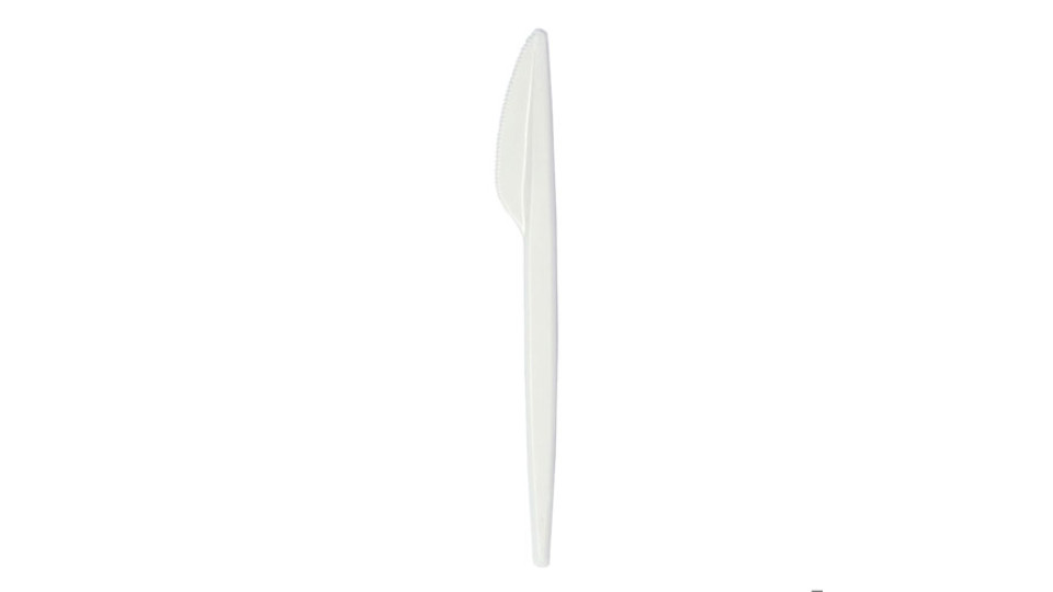 COLTELLI BIANCHI BIOPLASTICA 15 PEZZI