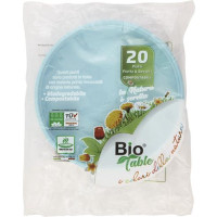 PIATTI FRUTTA&DESSERT DIAM.16,5 CM AZZURRO 20 PEZZI