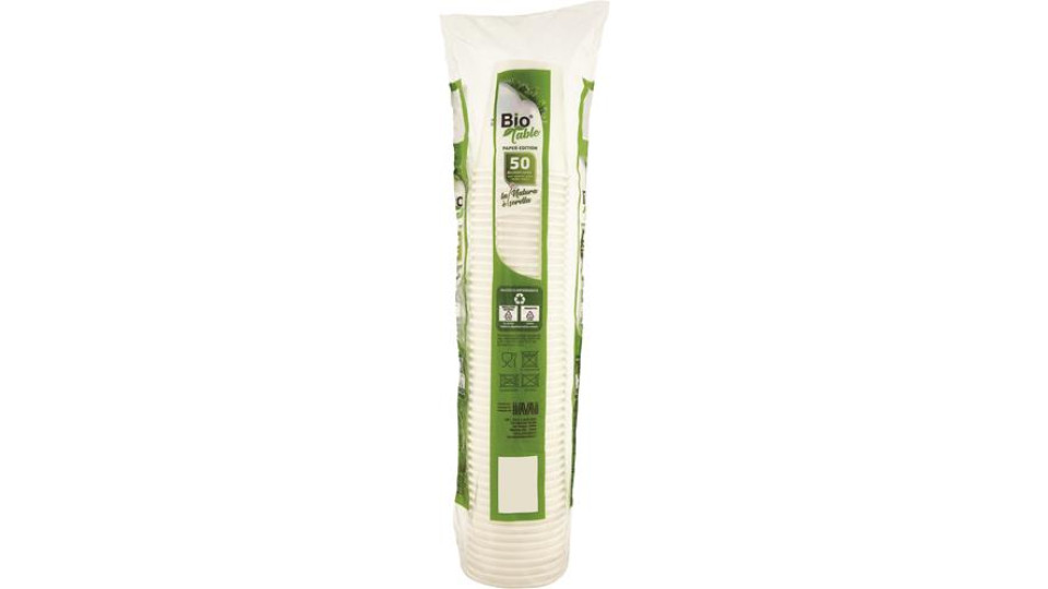 BICCHIERI CARTONCINO 190ML 6OZ 50 PEZZI