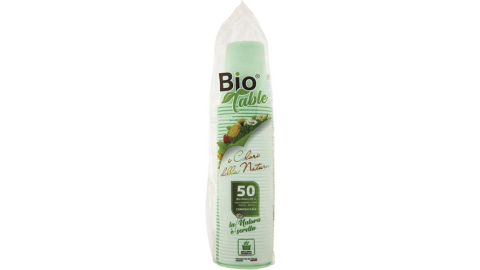 BICCHIERI VERDI 20CL 50PEZZI