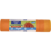 SACCO IMMONDIZIA CON TIRETTO 40LT 55X65CM PROFUMATI LAVANDA/AGRUMI 15 PEZZI