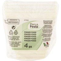 FINGER FOOD PLASTICA SQUARE 4 PEZZI