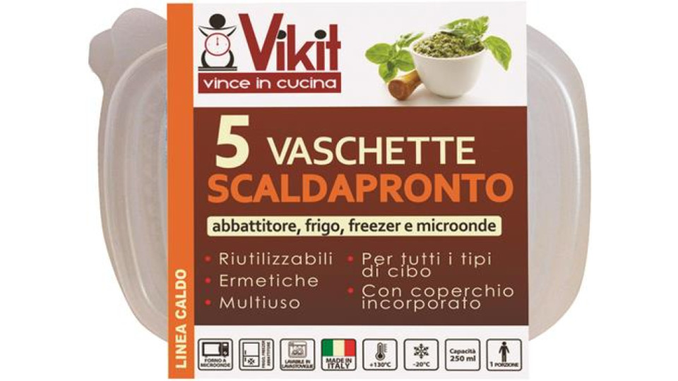 VASCHETTE PROPILENE FRIGO FREEZER MICROONDE 1 PORZIONE