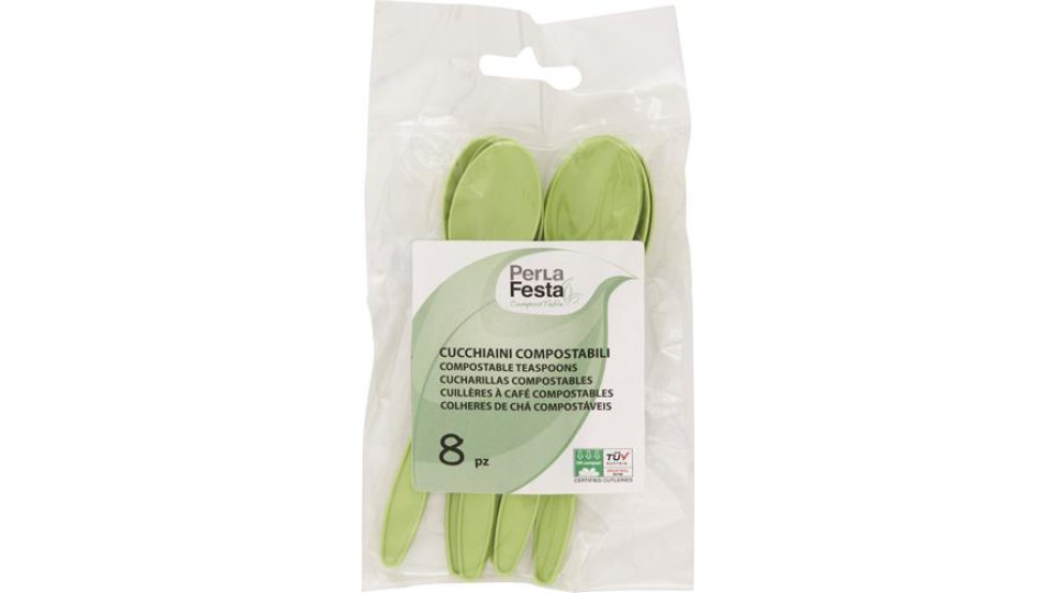CUCCHIAINI COMPOST VERDI 8 PEZZI
