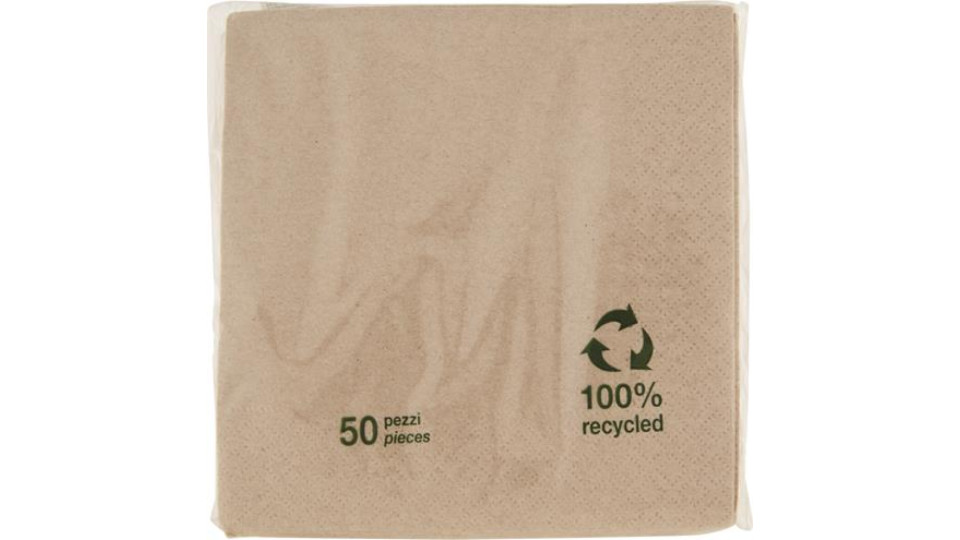 TOVAGLIOLI 2 VELI 25X25 RICICLATI 50 PEZZI