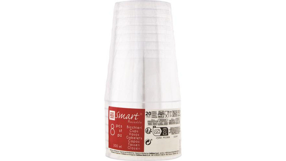 BICCHIERE 30 CL TRASPARENTE RIUTILIZZABILE CLEAR