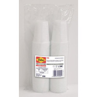 BICCHIERI BIANCHI 100 PEZZI