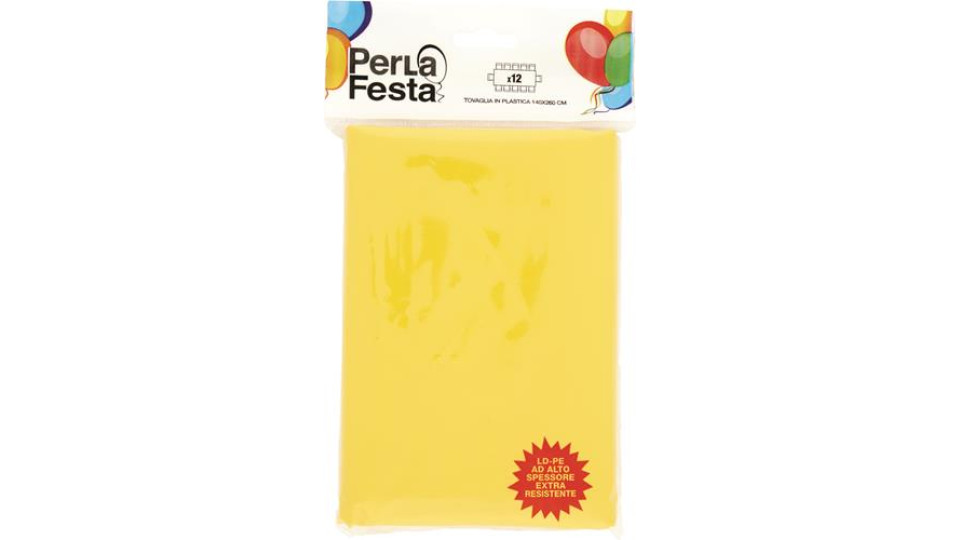 TOVAGLIA PLASTICA GIALLA 140X260CM