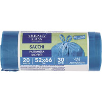 SHOPPER CON MANICI BLU 30LT 52X66CM 20 PEZZI
