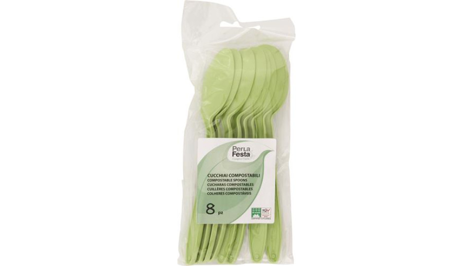 CUCCHIAI COMPOST VERDI 8 PEZZI