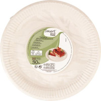 PIATTI 23CM BIANCO N/ACCOP 30 PEZZI