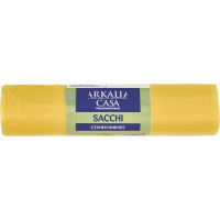 SACCO IMMONDIZIA CONDOMINIALE CON LACCI 110LT 70X110CM GIALLO 10 PEZZI