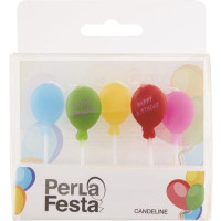 CANDELINE PALLONCINI 5 PEZZI