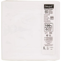 PIATTO QUADRATO RIUTILIZZABILE 23X23 CM BIANCO