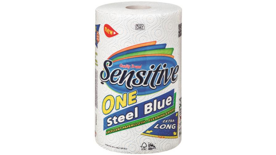 ASCIUGATUTTO STEEL BLUE XL 3 VELI 100 STRAPPI 100% CELLULOSA