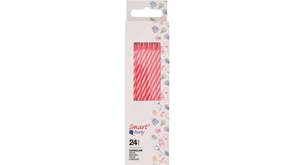 CANDELINE ROSA + 24 SUPPORTI