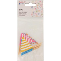 BANDIERINE COLORATE 12 PEZZI