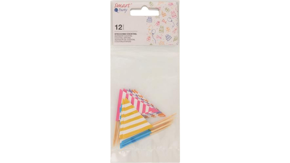 BANDIERINE COLORATE 12 PEZZI