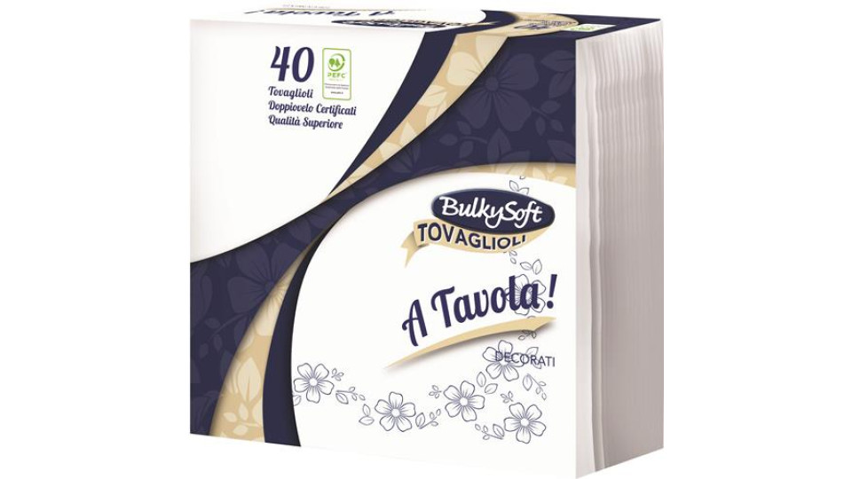 TOVAGLIOLI EFFETTO TESSUTO 38X38 2 VELI