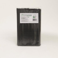 CANNUC BIODEGRADABILI BIOCOMPOSTABILI NERO 210MM X 7,0MM DRITTE