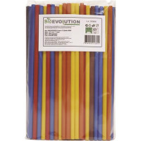 CANNUC BIODEGRADABILI BIOCOMPOSTABILI COLORI MISTI 210MM X 7,0MM, DRITTE