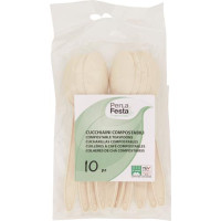 CUCCHIAINI COMPOST NATURAL 10 PEZZI