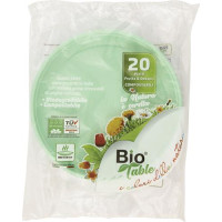 PIATTI FRUTTA&DESSERT DIAM.16,5 CM VERDE 20 PEZZI