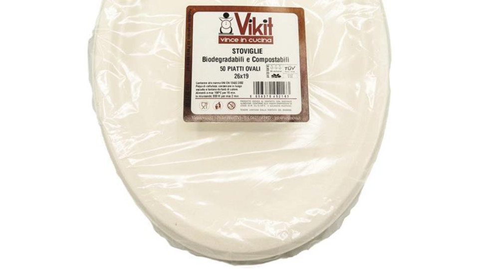 PIATTI OVALI BIODEGRADABILI E COMPOSTABILI
