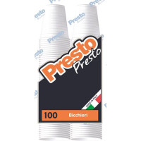 BICCHIERI 200CC BIANCHI 2X50 PEZZI