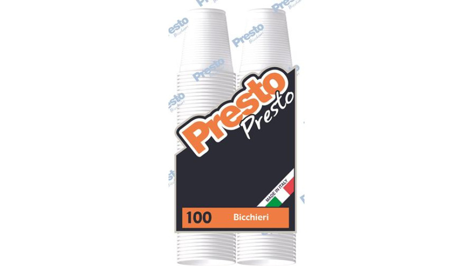 BICCHIERI 200CC BIANCHI 2X50 PEZZI